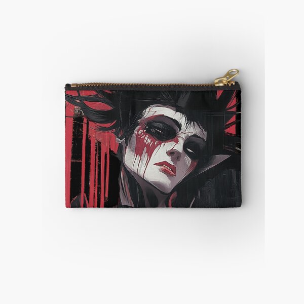 Item preview, Red, Black & Dark. Paint splatter character. designed and sold by Shoot-The-Moon.