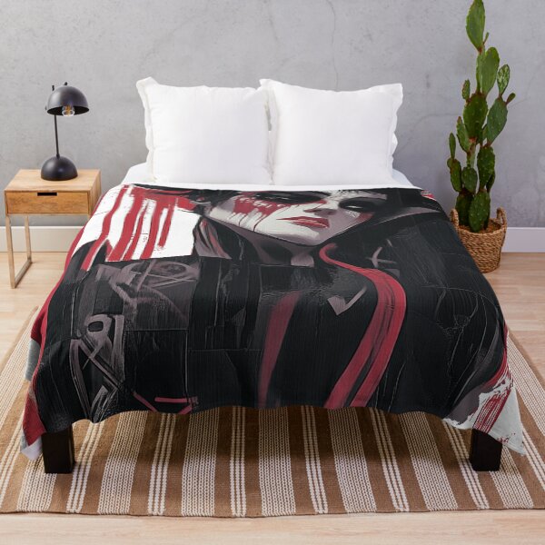 Item preview, Red, Black & Dark. Paint splatter character. designed and sold by Shoot-The-Moon.