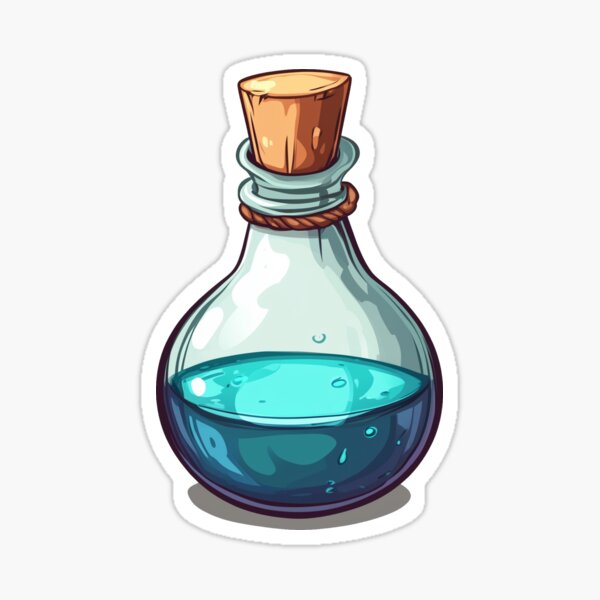 Item preview, Strange and mystical potion of blue color designed and sold by Marie Colençon.