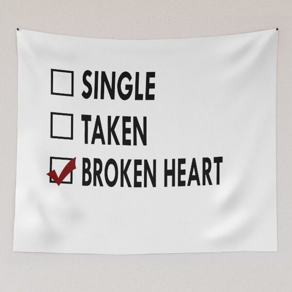 Item preview, Anti Love Broken Black White designed and sold by Sasya.
