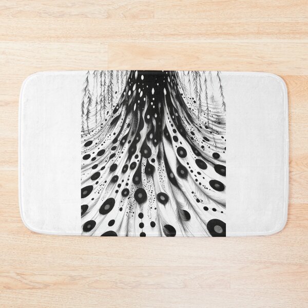 Item preview, model pattern deck black and white style elegance elegant for dress stylish interacting shapes, forms and lines vibrant energy art designed and sold by Aquariusblend.