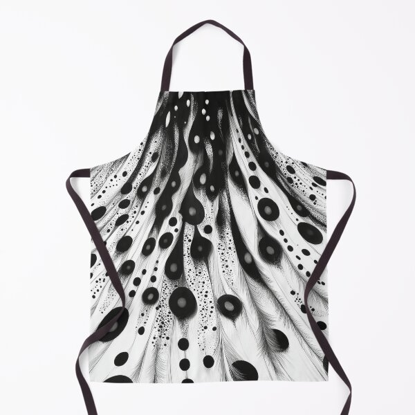 Item preview, model pattern deck black and white style elegance elegant for dress stylish interacting shapes, forms and lines vibrant energy art designed and sold by Aquariusblend.