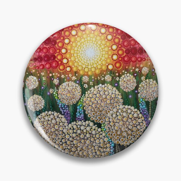 Item preview, Sunset in the Dandelion Field – Dot Art Technique designed and sold by Lusanta.
