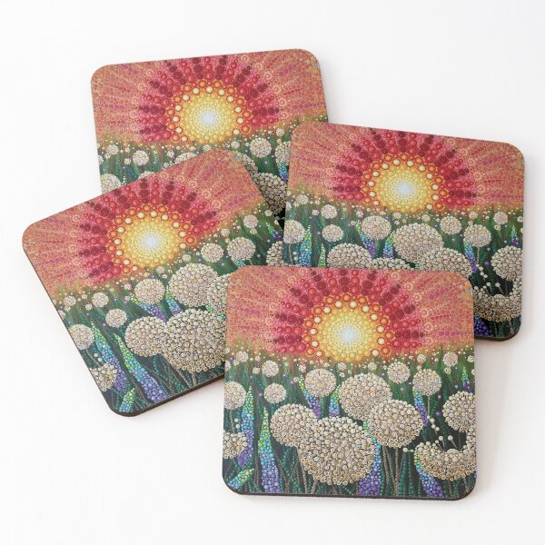 Item preview, Sunset in the Dandelion Field – Dot Art Technique designed and sold by Lusanta.