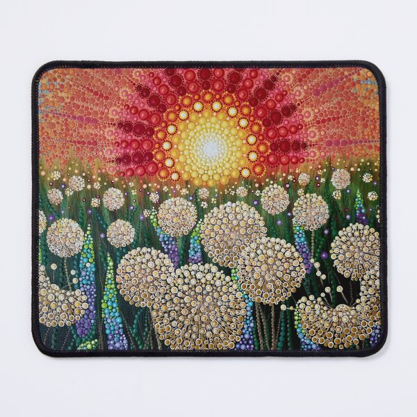 Item preview, Sunset in the Dandelion Field – Dot Art Technique designed and sold by Lusanta.