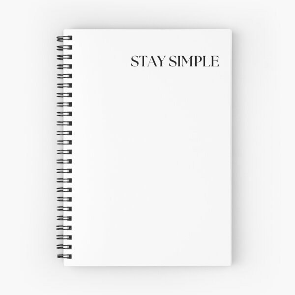 Item preview, Minimalist 'Stay Simple' Text Art – Clean Modern White Design designed and sold by AkithSelling.