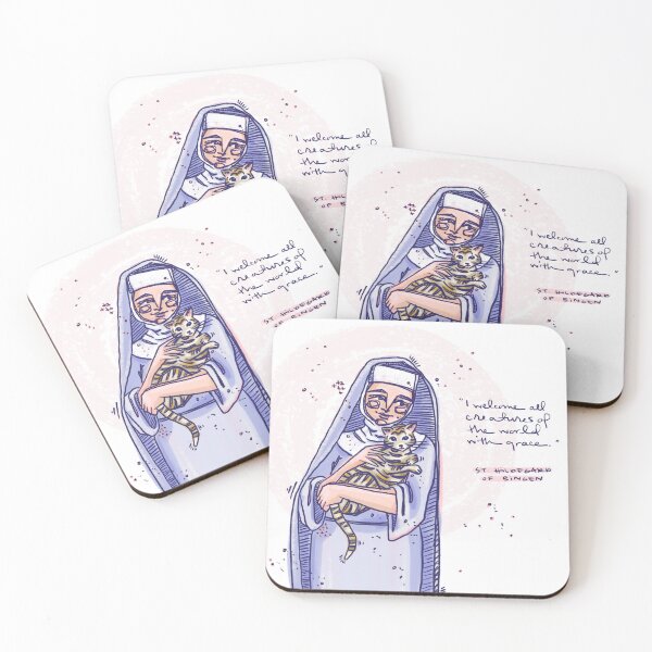 Item preview, st. hildegard of bingen: welcome all creatures designed and sold by dimsdoodles.