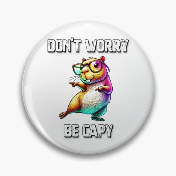 Item preview, Funny Quote Cool Capybara Don’t Worry Be Capy Capybara Lover  designed and sold by Creat-Des.