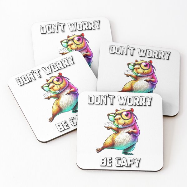 Item preview, Funny Quote Cool Capybara Don’t Worry Be Capy Capybara Lover  designed and sold by Creat-Des.
