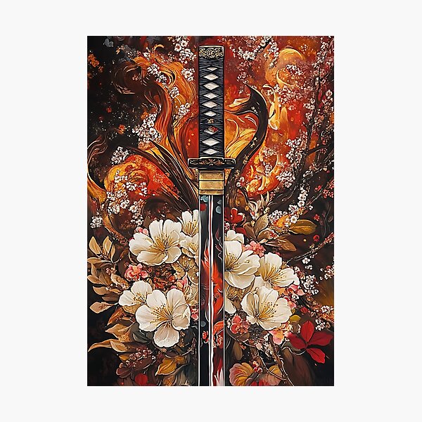 Spirit of the Katana Sword Photographic Print