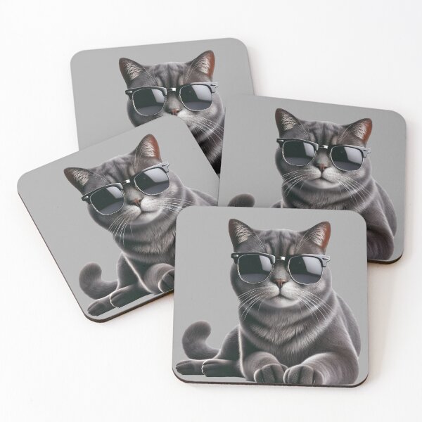 Item preview, Too Cool for the Litter Box – Funny Cat Wearing Sunglasses Cute Love Cats Gift for Cat Owners designed and sold by Teemaniac.