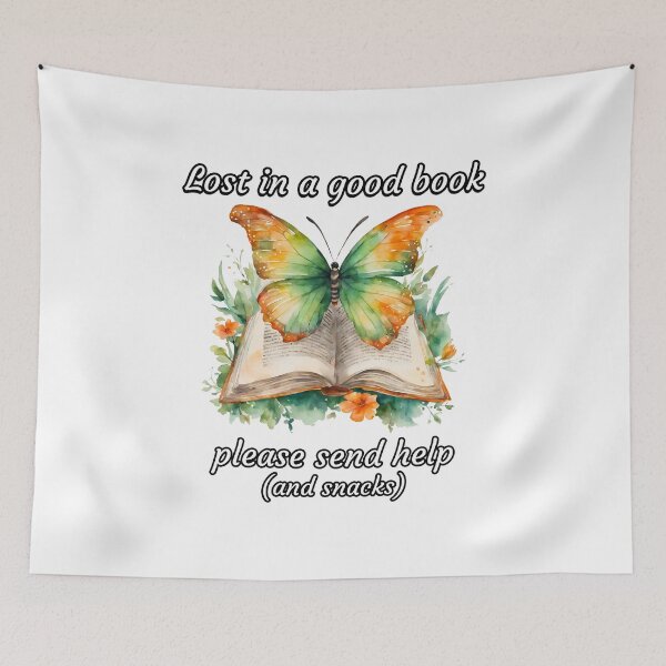 Item preview, Lost in a good book... please send help (and snacks) 2 designed and sold by Tom-Johnson.