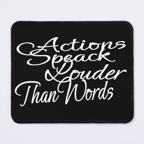 Item preview, Action speak louder than words, Motivational quote designed and sold by Ahtrade.