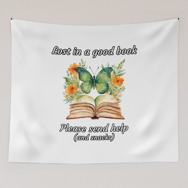 Item preview, Lost in a good book... please send help (and snacks) 3 designed and sold by Tom-Johnson.