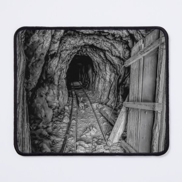 Item preview, Abandoned Mine Entrance in Death Valley Desert BW designed and sold by jrtwynam.