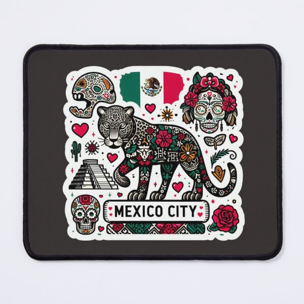 Item preview, Mexico City - Aztec Jaguar Falcon-Frequency Drop-Amalgramation Reloaded designed and sold by Imaginarium of Chaos falcon88 .