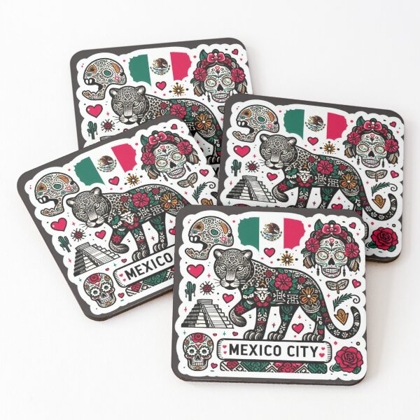 Item preview, Mexico City - Aztec Jaguar Falcon-Frequency Drop-Amalgramation Reloaded designed and sold by Imaginarium of Chaos falcon88 .