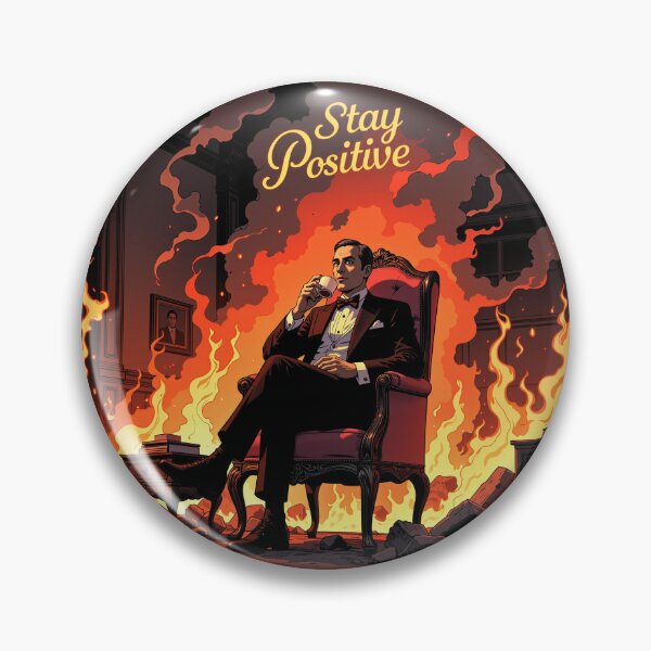 Item preview, Stay Positive: Even Hell Can't Spoil Tea Time designed and sold by FortuneWildCat.