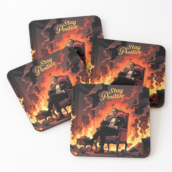 Item preview, Stay Positive: Even Hell Can't Spoil Tea Time designed and sold by FortuneWildCat.