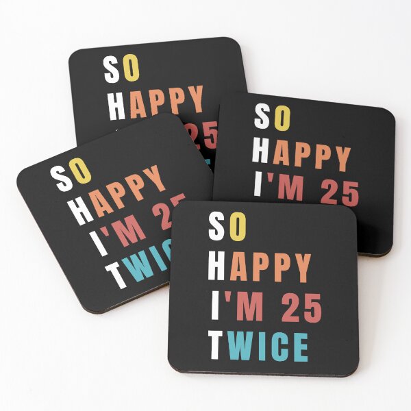 Item preview, So Happy I'm 25 Twice  Funny 50th Birthday  Tee And Birthday Trip  Gift Vintage 1975  Hello 50 designed and sold by MotivaChic.