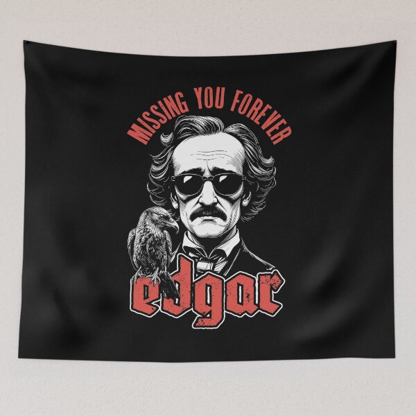 Item preview, Edgar Allan Poe Missing You Forever Raven Gothic Author designed and sold by GrandeDuc.