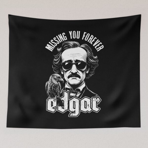 Item preview, Edgar Allan Poe Missing You Forever Raven Gothic Author designed and sold by GrandeDuc.