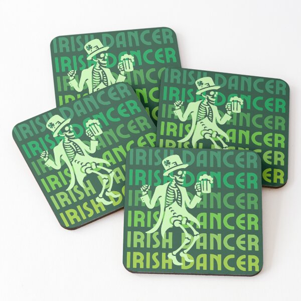Item preview, Irish Dancer, Feis, Oireachtas, Ghillies,St Patricks Day,  Irish Dancer Skeleton, Kiss Me im Irish designed and sold by KolorellaS.