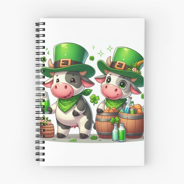 Artikelvorschau, Kühe zum St. Patrick's Day entworfen und verkauft von Rob5Designs.