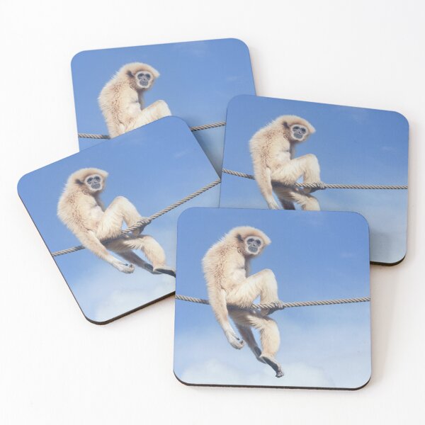 Item preview, Relaxed Gibbon Sitting on a Rope in the Sun designed and sold by rawshutterbug.