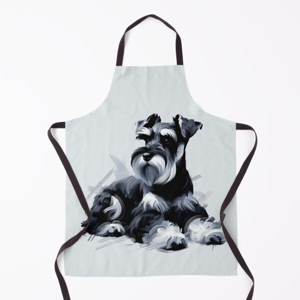 Item preview, Gorgeous Black and White Miniature Schnauzer designed and sold by Now's Good Designs.
