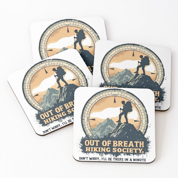 Item preview, Out of Breath Hiking Society  Funny Hiking designed and sold by ArtFromBeyond.