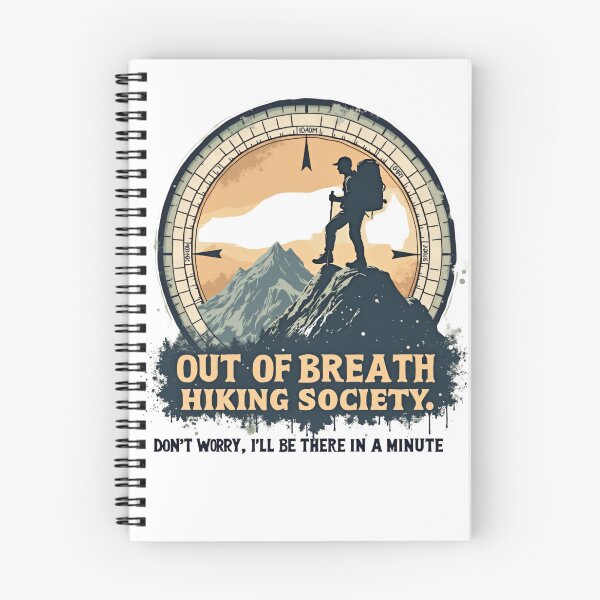 Item preview, Out of Breath Hiking Society  Funny Hiking designed and sold by ArtFromBeyond.