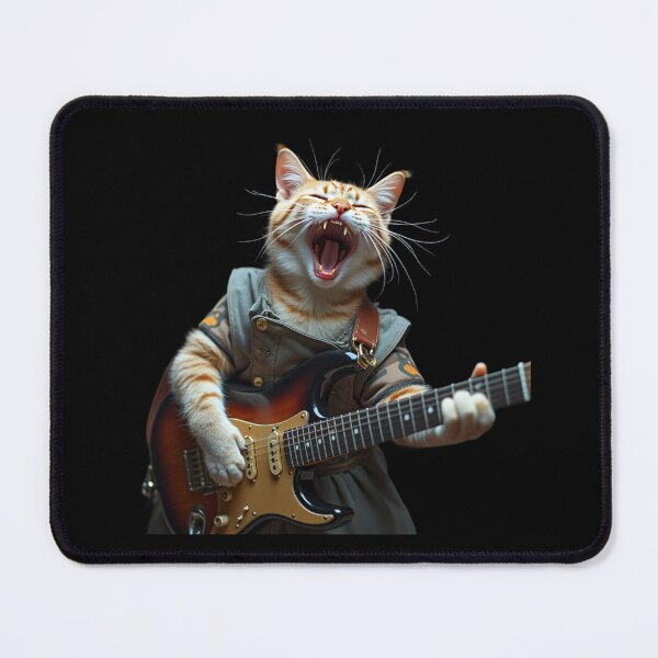 Item preview, cat with a guitar designed and sold by Digital Art and Funny Pets.
