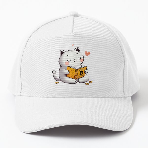 Item preview, The Beauty of Bitcoin - Cute cat reading Bitcoin designed and sold by Babush-kat.