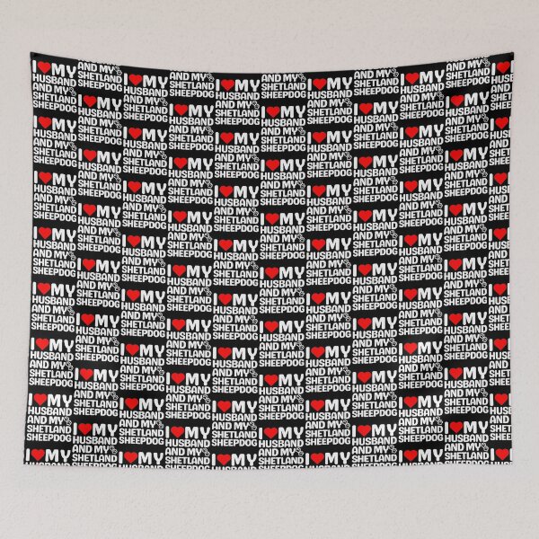 Item preview, I Love My Husband And My Shetland Sheepdog designed and sold by TheAnimalZ00.