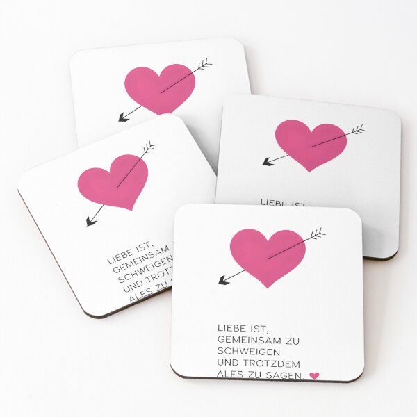 Artikelvorschau, Liebe ist… gemeinsam zu schweigen entworfen und verkauft von DZ-Merch.
