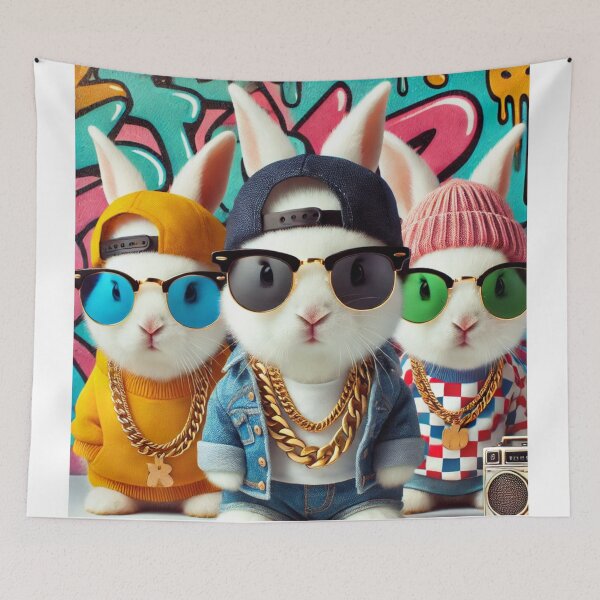 Item preview, Rabbits and glasses designed and sold by Azazel77.