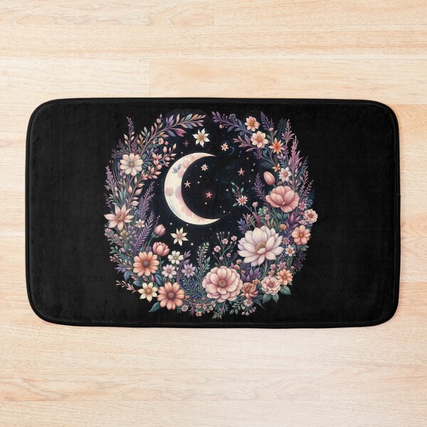 Item preview, Floral Aesthetic cottagecoreChic Boho Moon Phases luna,Vintage Moon Flowers Astrology Celestial boho aesthetics and Moon Astrology Lovers designed and sold by Collagedream.