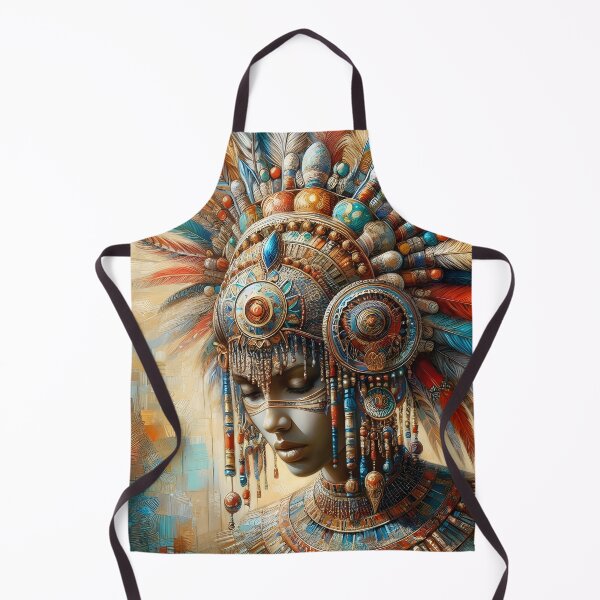 Item preview, Ornate Feathered Headdress Cultural Art designed and sold by inkNext.