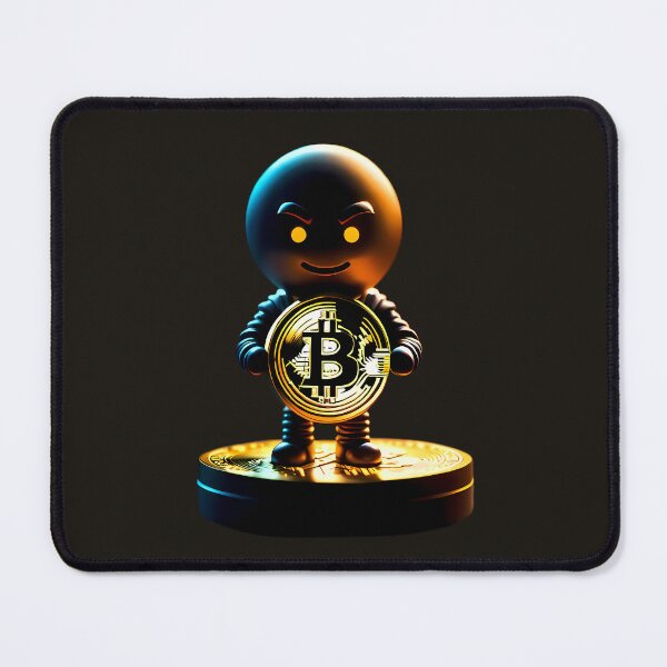 Item preview, Bitcoin Enthusiast Holding Golden Bitcoin - High-Quality Illustration for Crypto Lovers designed and sold by Pickmash.
