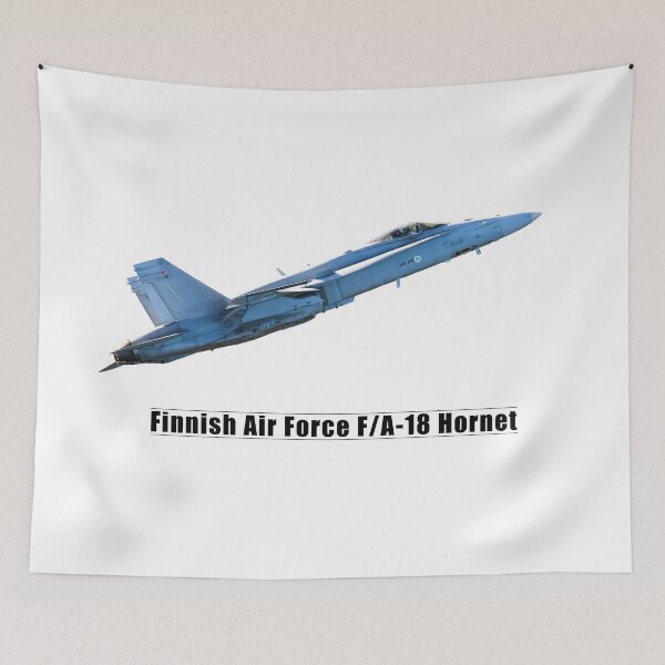 Item preview, Finnish Air Force F-18 Fighter jet flying designed and sold by blindphotog.