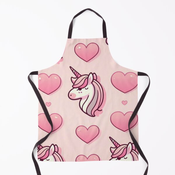 Item preview, Cute Unicorn and Hearts Pattern designed and sold by Furbulous Faces.