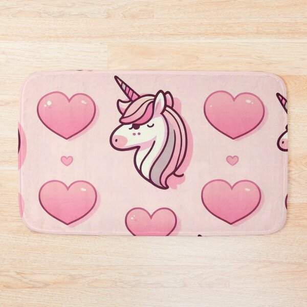 Item preview, Cute Unicorn and Hearts Pattern designed and sold by Furbulous Faces.