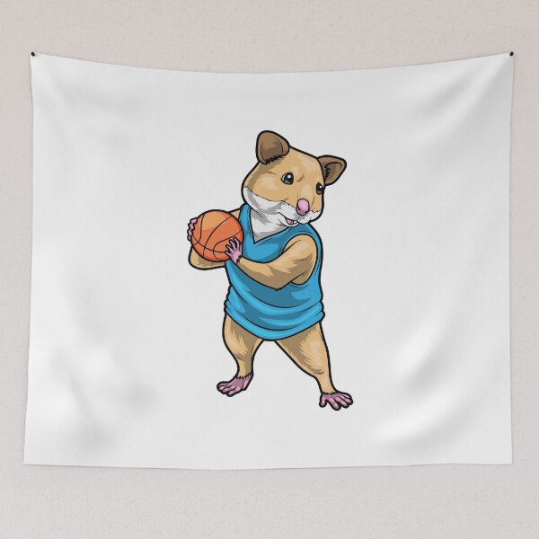 Item preview, Hamster Basketball player Basketball designed and sold by Snabdesign84.