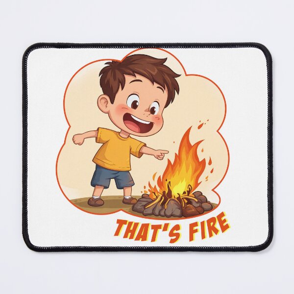 Item preview, That's Fire, Fire AF, that is fire, fire funny, cartoon that's fire, current slang designed and sold by SavageLegion.