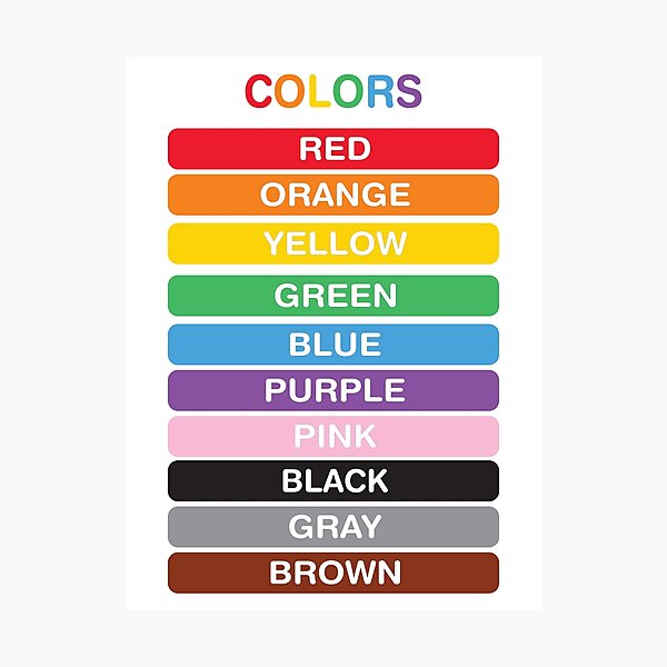 Item preview, Colors nursery poster designed and sold by BuxomBabe21.