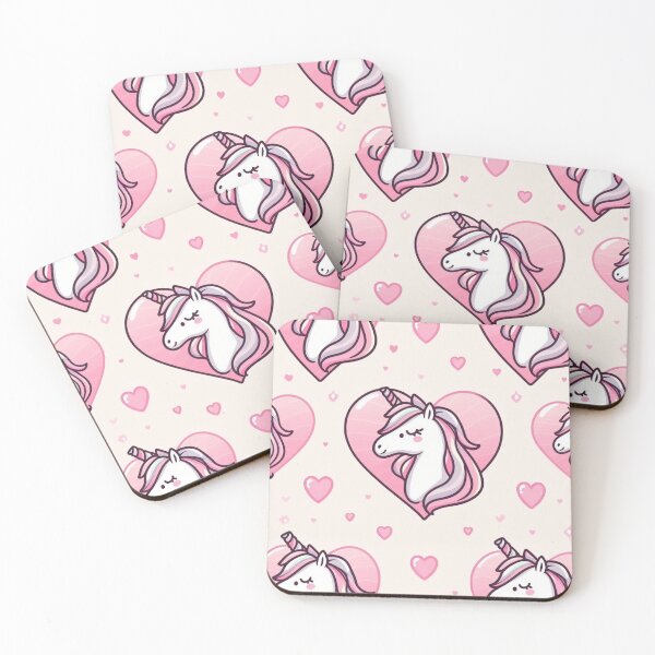 Item preview, Whimsical Unicorn Hearts Design designed and sold by Furbulous Faces.