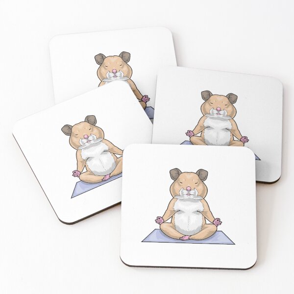 Item preview, Hamster Yoga Yoga mat designed and sold by Snabdesign84.