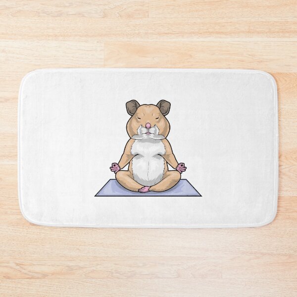 Item preview, Hamster Yoga Yoga mat designed and sold by Snabdesign84.