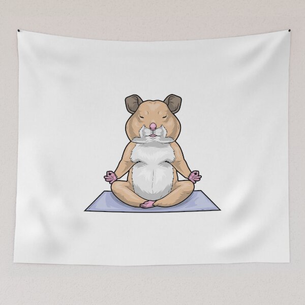 Item preview, Hamster Yoga Yoga mat designed and sold by Snabdesign84.